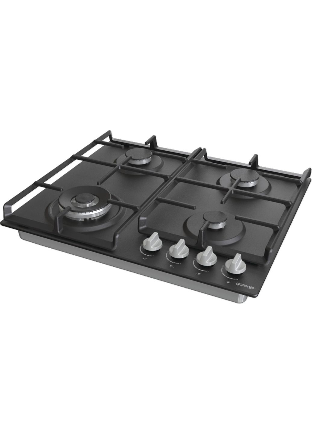 Варильна поверхня газова, 60см, чавун, чорний Gorenje (316391148)