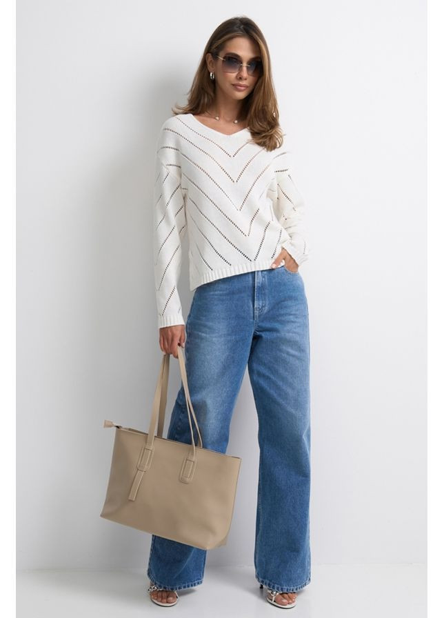 Молочный джемпер 2851 молочный Triko Bakh