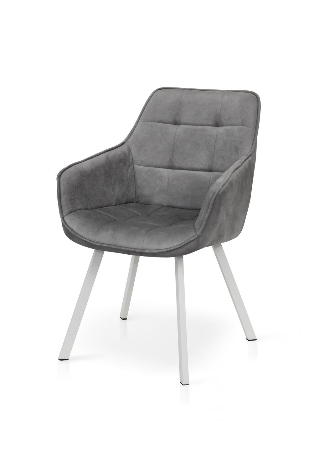 Кухонний стілець TANDEM велюр Світло-сірий/Білий 857531-01 857531 Comfort Line (355467870)