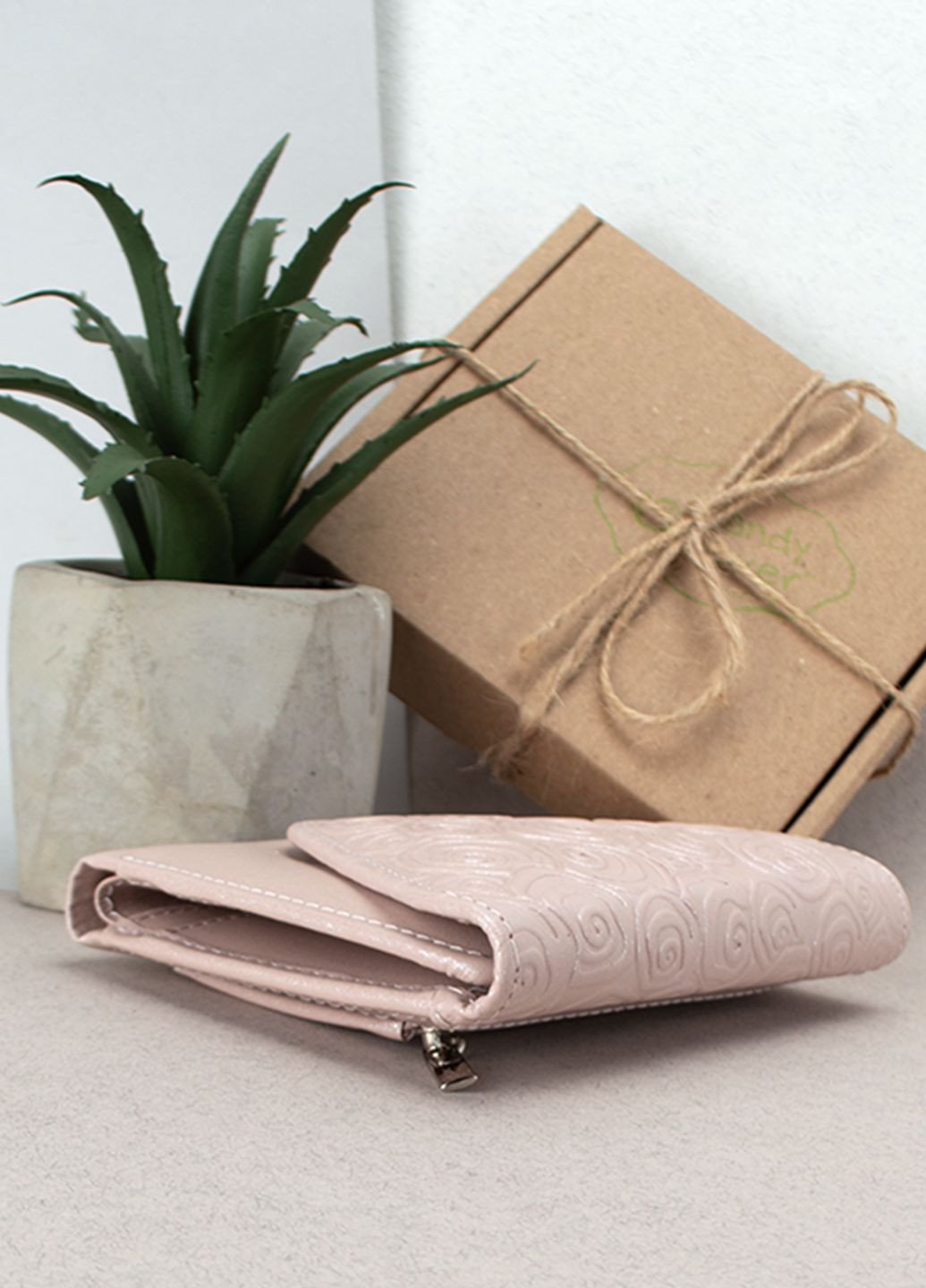 Подарочный женский набор №89: кошелек Sabrina + обложка на паспорт + ключница (розовые цветы) HandyCover (282745179)