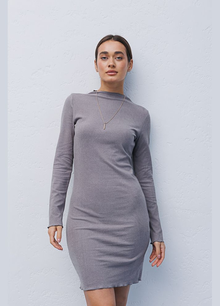 Серое облегающее короткое платье Arjen