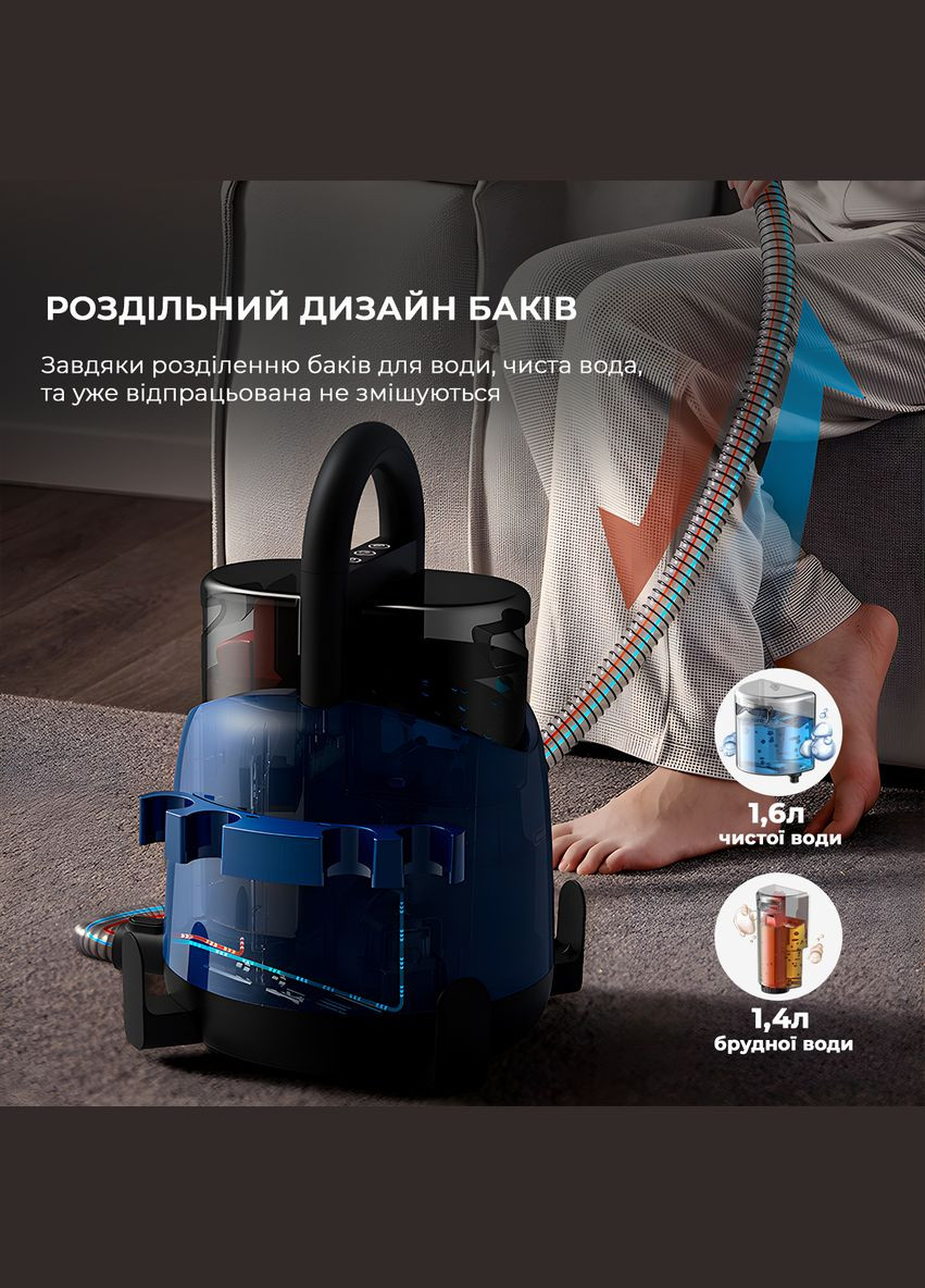 Пылесос с функцией чистки мебели Suction Vacuum Cleaner (DEMBY200) DEERMA - (314975078)
