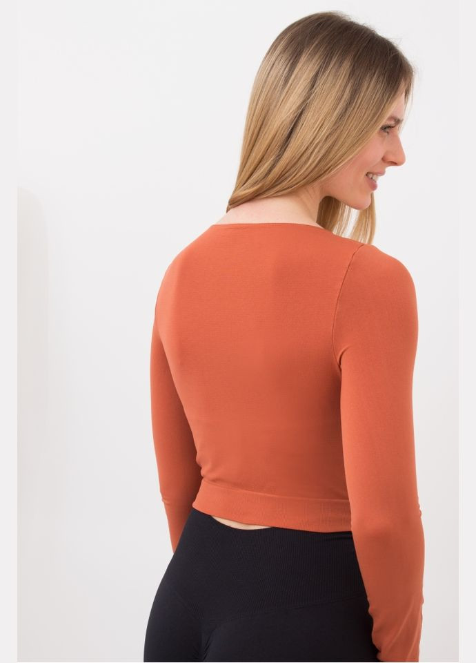Топ жіночій безшовний з довгими рукавами Giulia CROP TOP (296470350)