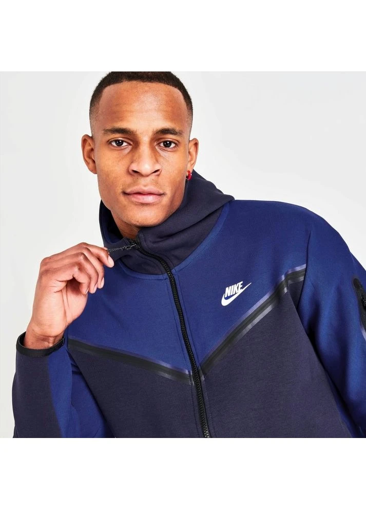 Толстовка Sportswear Tech Fleece Taped Full-Zip Hoodie Blue Dv0537-455 Nike (398085029)