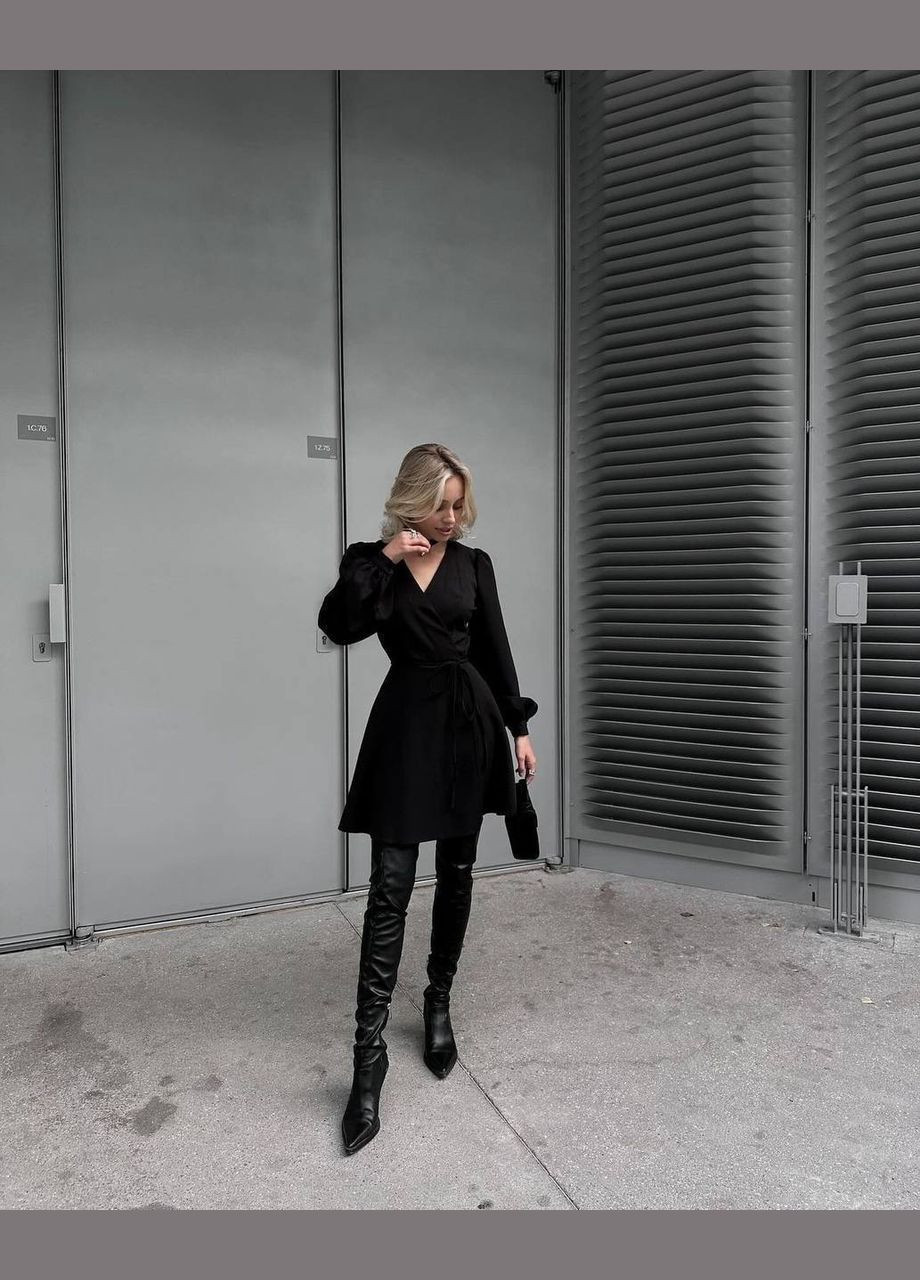 Чорна ділова, святковий, вечірня сукня Україна однотонна