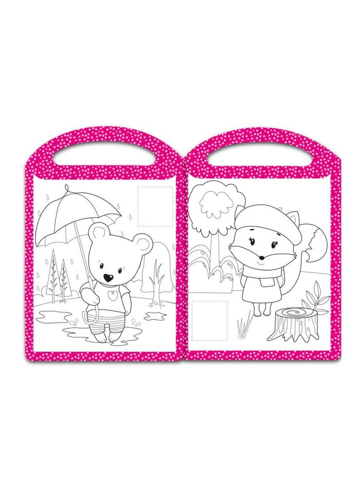 Детская раскраска "Милые любимцы" РМ-68-03, 16 наклеек No Brand (326838718)