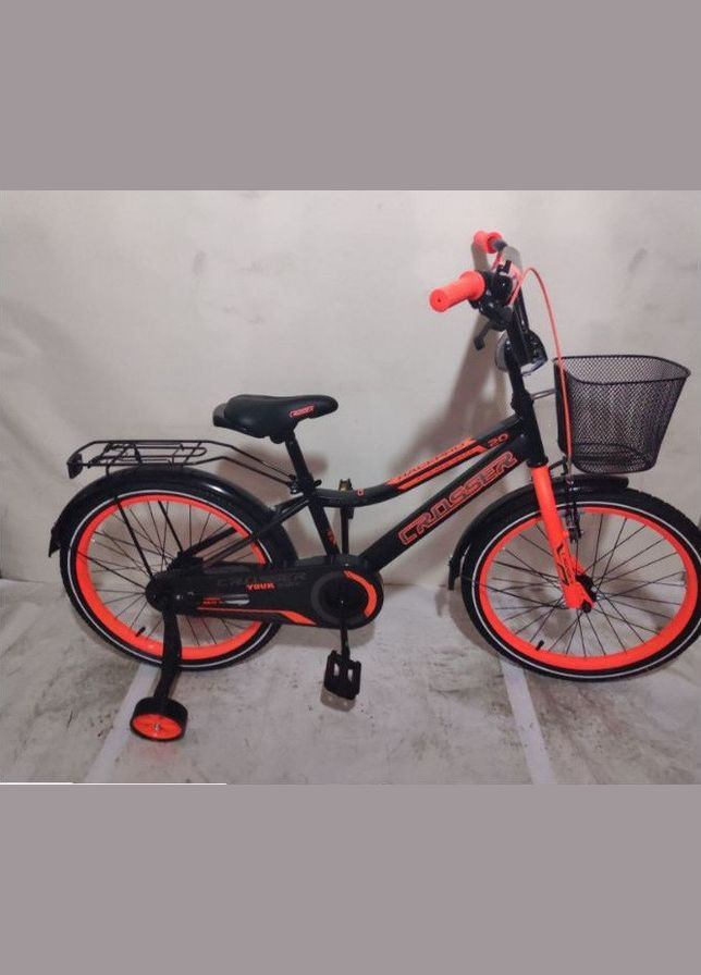 Дитячий велосипед Rocky -13 з кошиком і дод. коліщатками 4503 18, Помаранчевий Crosser (267810159)