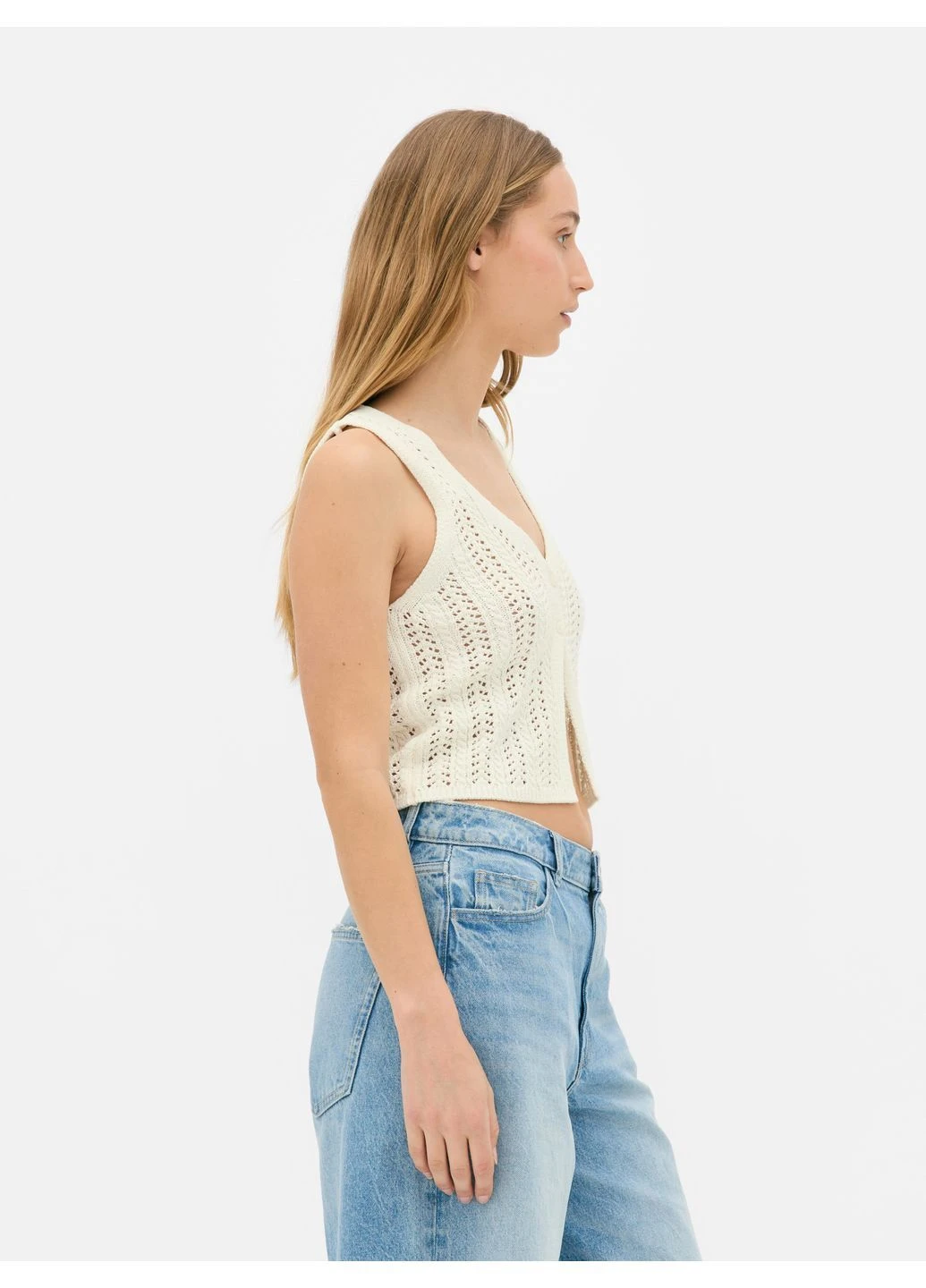 Жилетка,молочний, Primark (397562951)