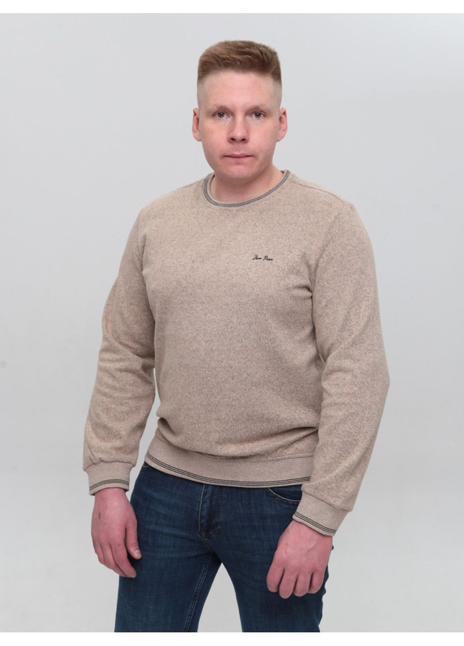 Бежевий джемпер чоловічий бежевий великі розміри джемпер Jean Piere Пряма