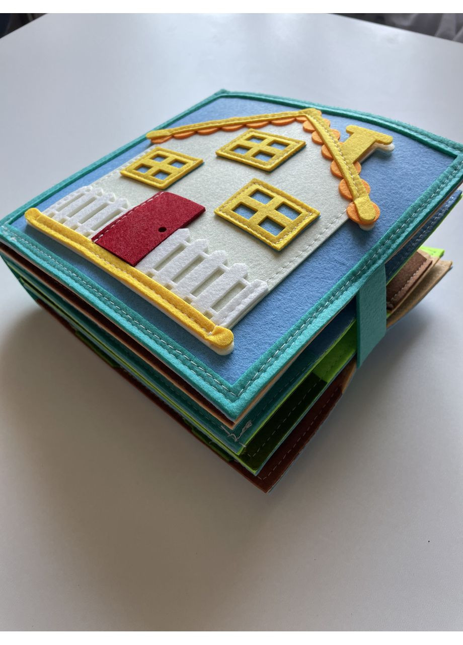 Фетрова інтерактивна розвиваюча книга бізібук «Мій будиночок" No Brand (366971258)