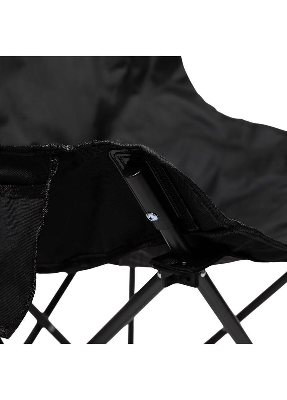 Крісло розкладне туристичне 47х58х70 см з кишенею Чорне SJ-0056-1 LUGI (372716435)