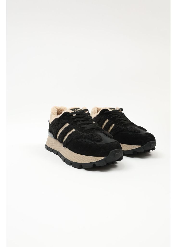 Кроссовки 204673 Lonza чёрные зима (348782711)