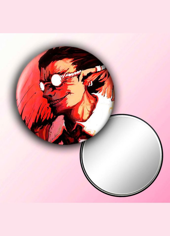 Дзеркальце косметичне кишенькове Аніме Повелитель #0003 із малюнком круглий 56 мм No Brand (309158691)