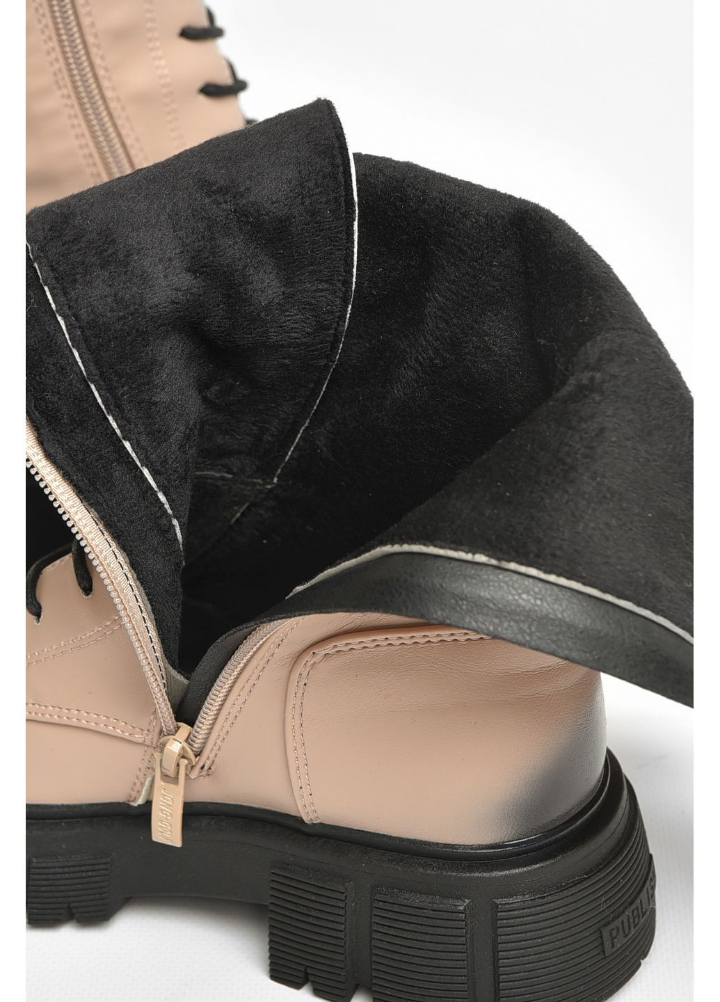 Осенние сапоги демисезонные детские девочка бежевого цвета Let's Shop