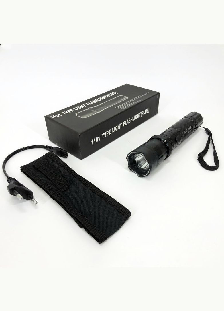 Светодиодный фонарик с отпугивателем Police BL-1101 ЗУ 220В + чехол Bailong (312486047)