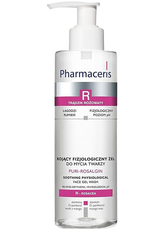 Заспокійливий гель для вмивання R Puri-Rosalgin Soothing Cleansing Gel 190ml (2-227840) Pharmaceris (369795169)