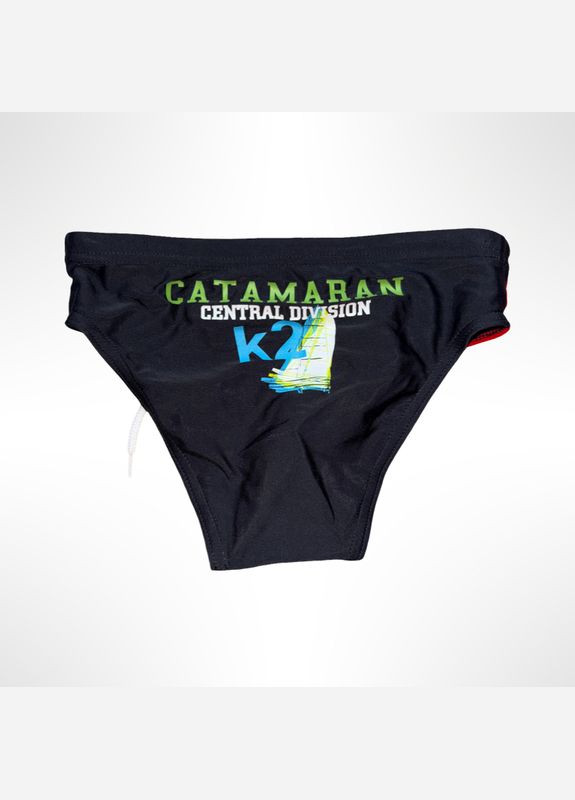 Детские купальные плавки для мальчика 7 лет 122 см Чёрные (1014) Keyzi (336382670)