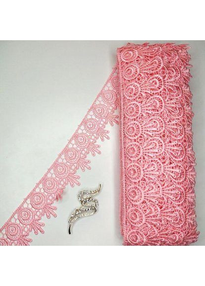 Мереживо макраме 5 см (20 м) Колір-рожевий яскравий (26-H1931-12) Plus-plus (352749825)