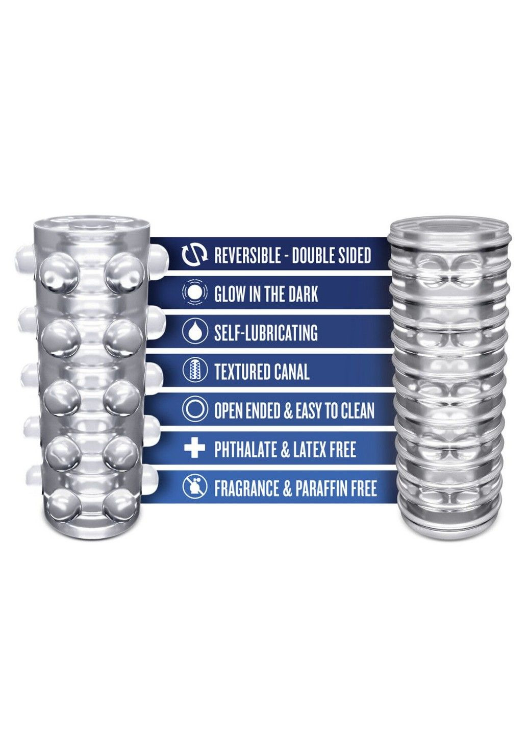 Мастурбатор Rize by - Swich Glow in the Dark Masturbator - Clear Blush (348517631)