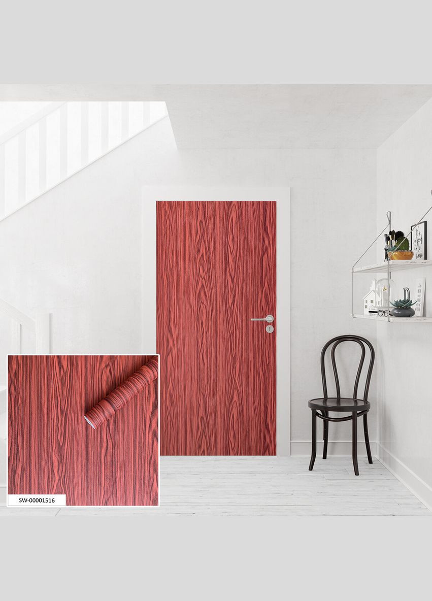 Пленка самоклеющаяся под красное дерево 90cm*10m (S) SW00001516 Sticker Wall (300579159)