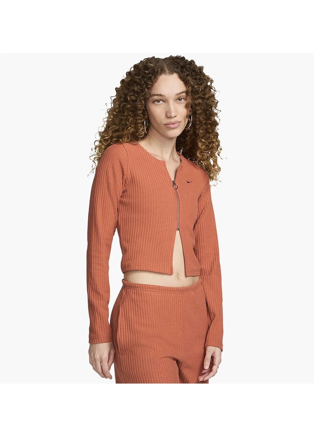 Женская кофта Nsw Chill Knit Cardigan Orange Nike (365961437)