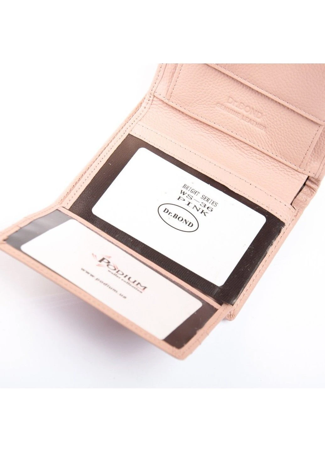 Женский кожаный кошелек Bright WS-36 pink Dr. Bond (384415658)