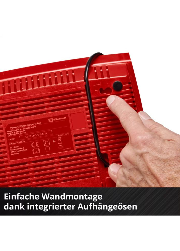 Акумулятор + зарядний пристрій Twincharger Kit PXC 18В 1 х 4Ач (4512112) Einhell (360977125)