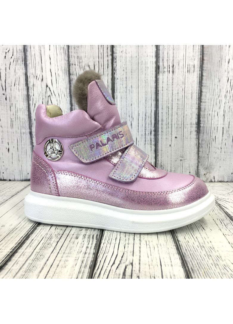 Черевики дитячі зимові рожеві шкіряні. Розмір 30 (20,3 см) Palaris (368774649)