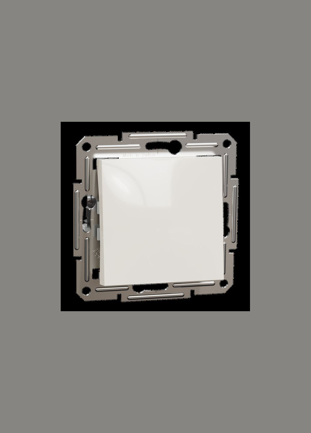 Вимикач одноклавішний ASFORA 71x71x43mm ABS кремовий [EPH0170123] Schneider Electric (344533942)