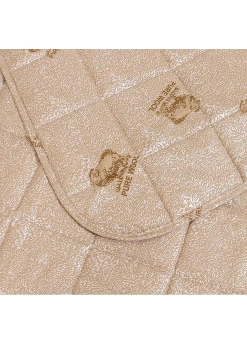 Одеяло легкое Полутораспальный размер 150х220 см Стеганая микрофибра цвет Темный беж SOVA текстиль (354330804)