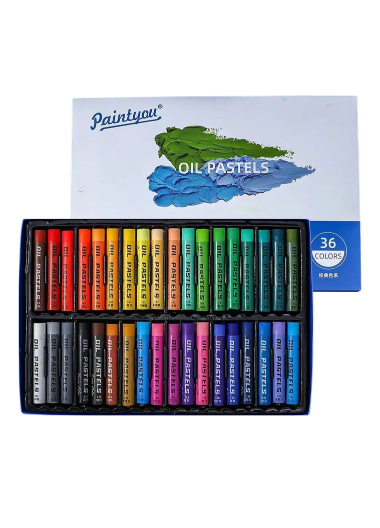Олійна пастель, 36 кольорів, м'яка художня пастель для живопису, малюнків No Brand (369802996)