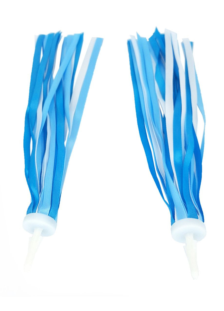 Стрічки в кермо дитячого велосипеда / самоката атласні блакитні (G00010531) No Brand (362574384)