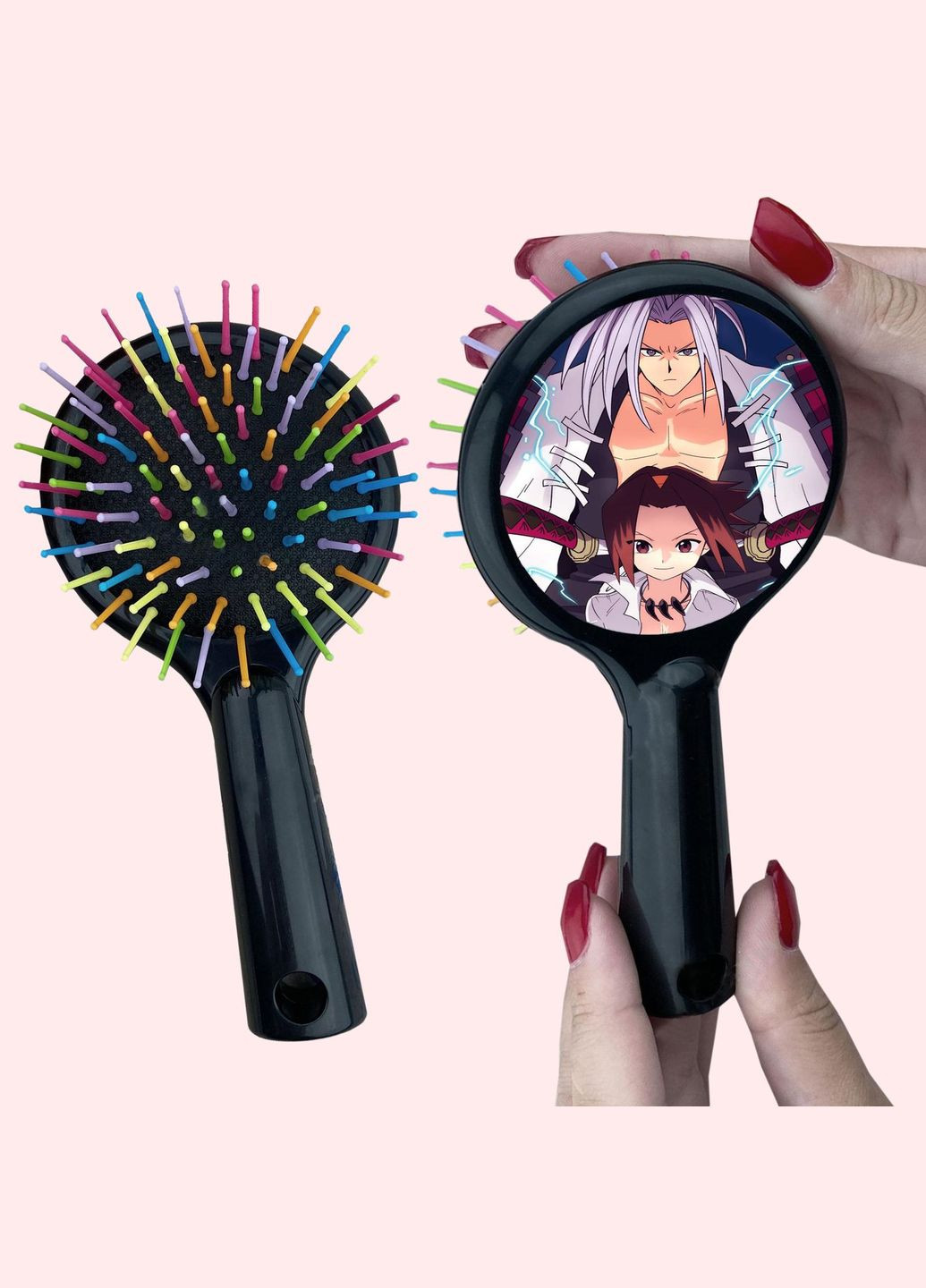 Гребінець для волосся Аніме Шаман кінг #0004 чорний No Brand (315044389)