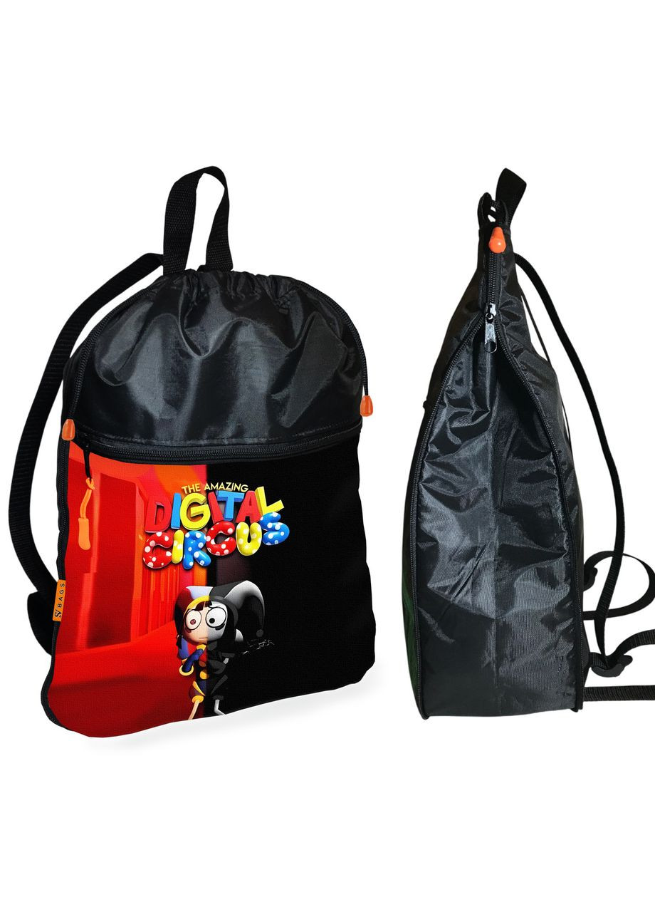 Шкільний рюкзак дитячий Цифровий Цирк + Сумка для взуття спортивної форми рюкзак-мішок хлопчикові (2195) No Brand (332566094)