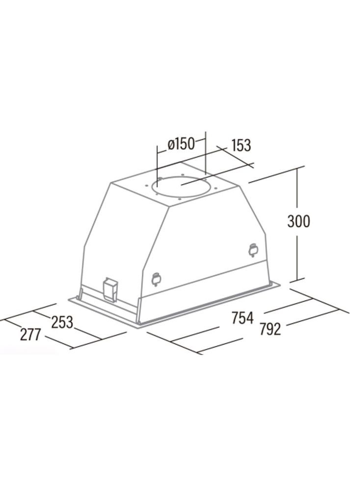 Витяжка вбудована Gc Dual 75 wh, біла CATA (360428371)