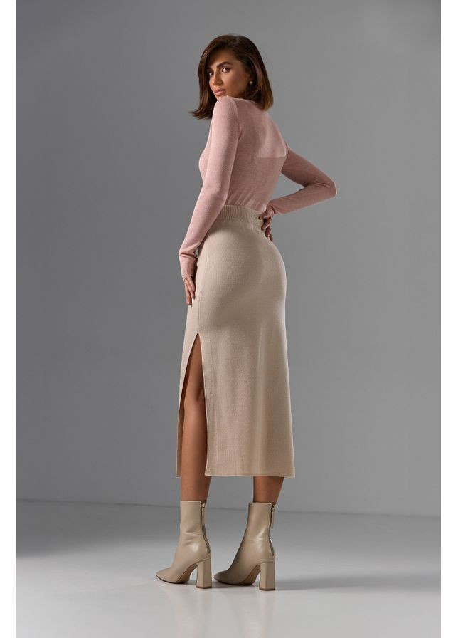Жемчужная юбка с разрезом 2435 жемчужина Triko Bakh