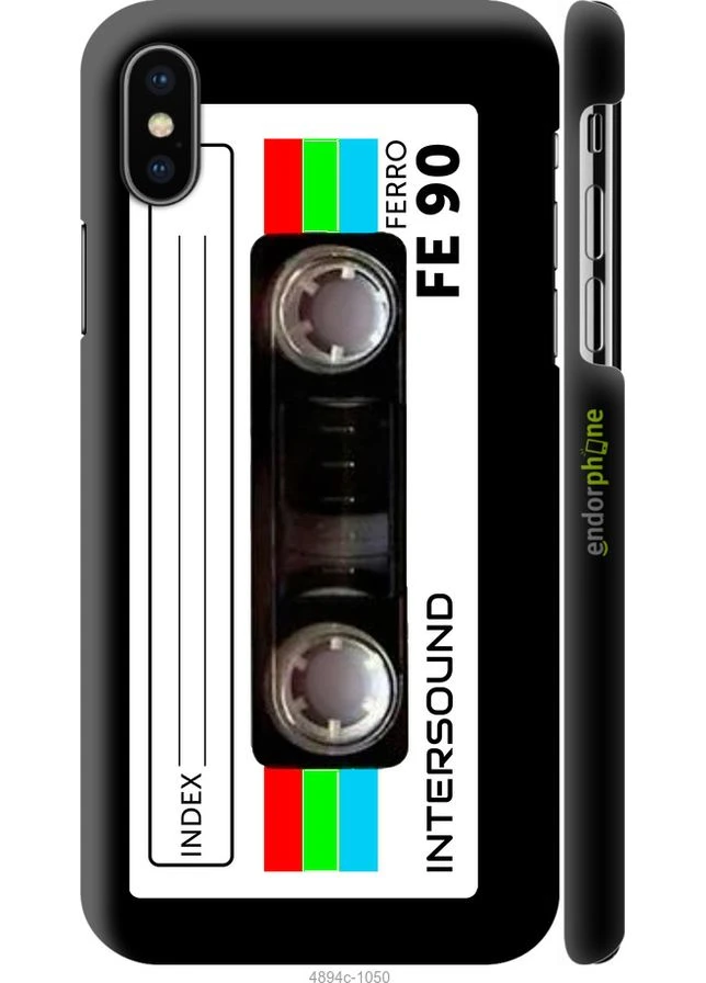 Чехол на iPhone X Кассета с90 "4894m-1050-70447" Endorphone (383050139)