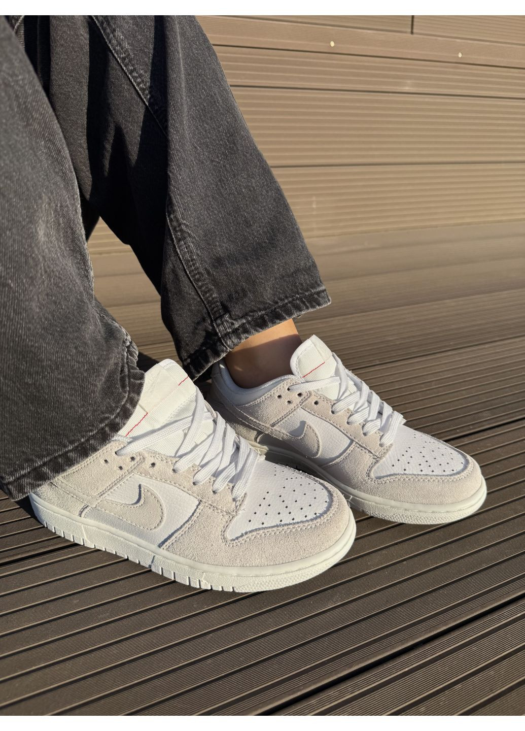 Сірі Осінні кросівки чоловічі nike dunk low grey g найк сб данк No Brand