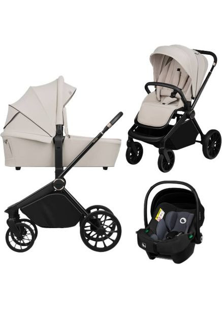 Универсальная коляска 3 в 1 MIKA PLUS 3IN1 BEIGE SAND (LO-MIKA PLUS 3IN1 BEIGE SAND) Lionelo (370033839)