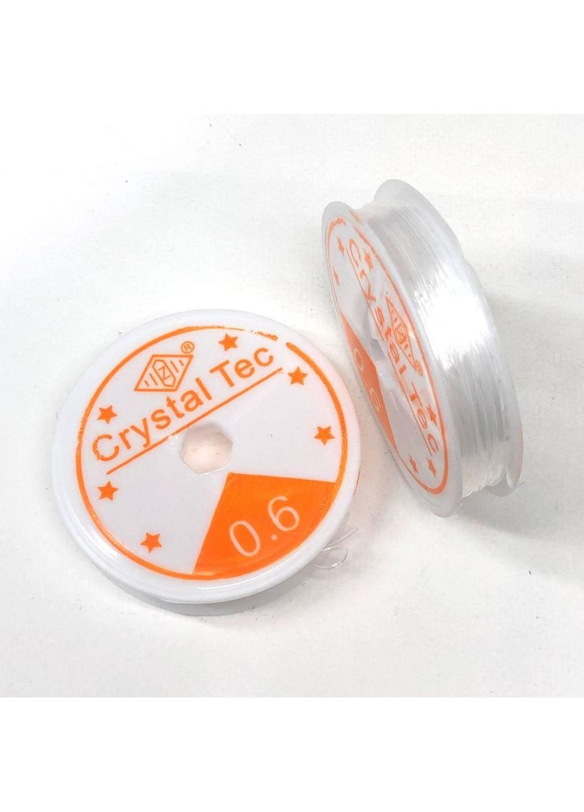 Силіконова нитка резинка (прозора) для біжутерії 0,6 мм 6,5 метра (кругла) Plus-plus (354795015)