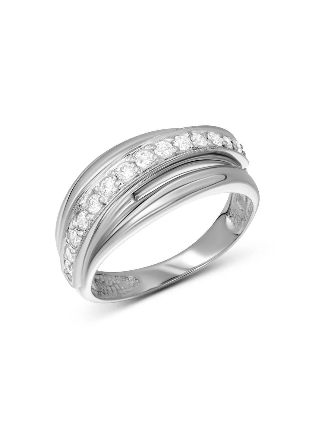 Кольцо с бриллиантами в белом золоте 1К955-0020. Zarina (333833600)