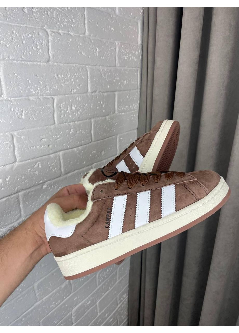 Білі Зимовий кросівки чоловічі adidas campus 00s brown fur адідас кампус No Brand