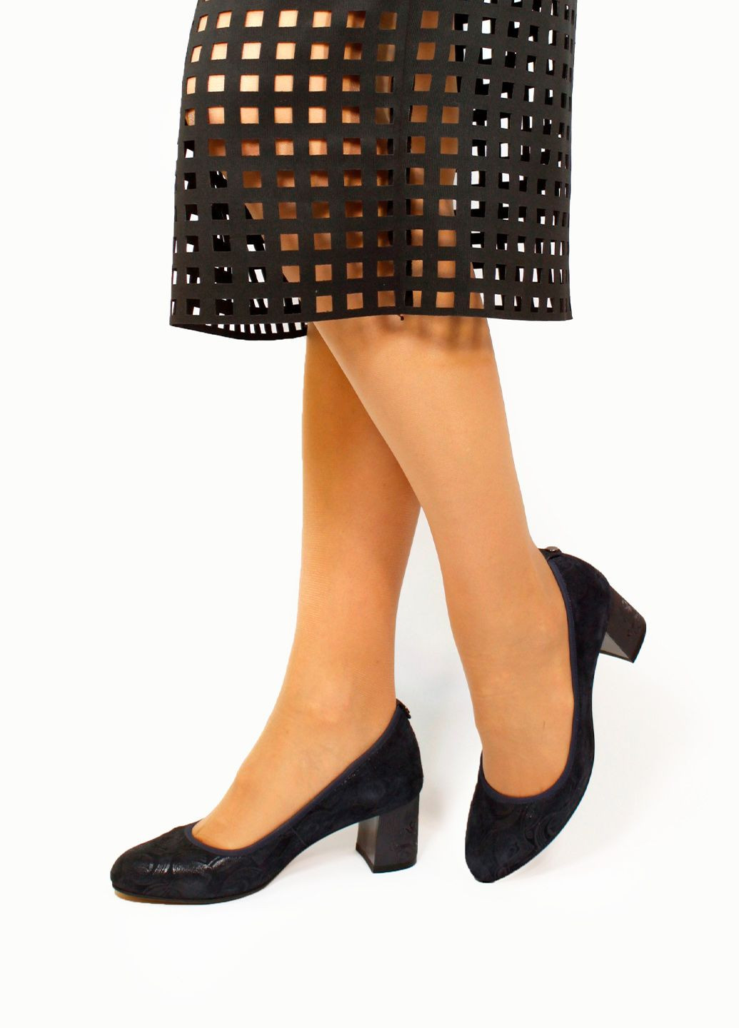 It-Girl Жіночі туфлі туфлі-човники синій з натуральна замша, — літо (317243207)