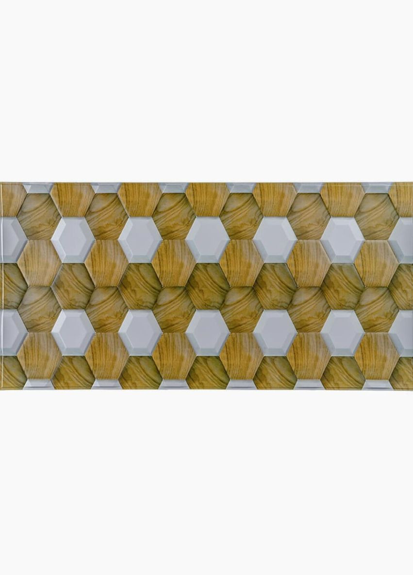 Декоративная ПВХ панель под желто белые соты 960х480х4мм SW-00001790 Sticker Wall (300579140)