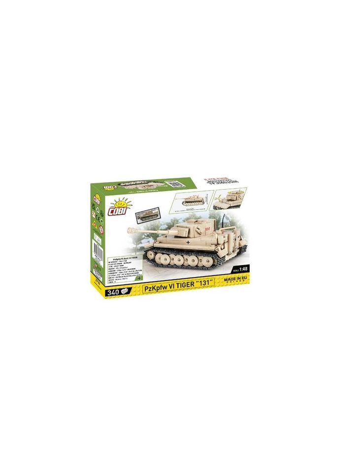Конструктор Вторая Мировая Война Танк Тигр 131, 340 деталей (-2710) Cobi (281426045)