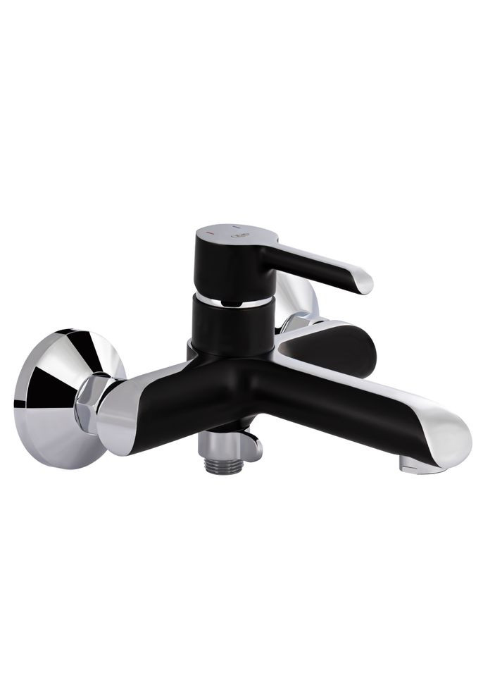 Смеситель для ванны Grand (c душевым гарнитуром) QTGRABCR006 Chrome/Black Qtap 006 (346492463)