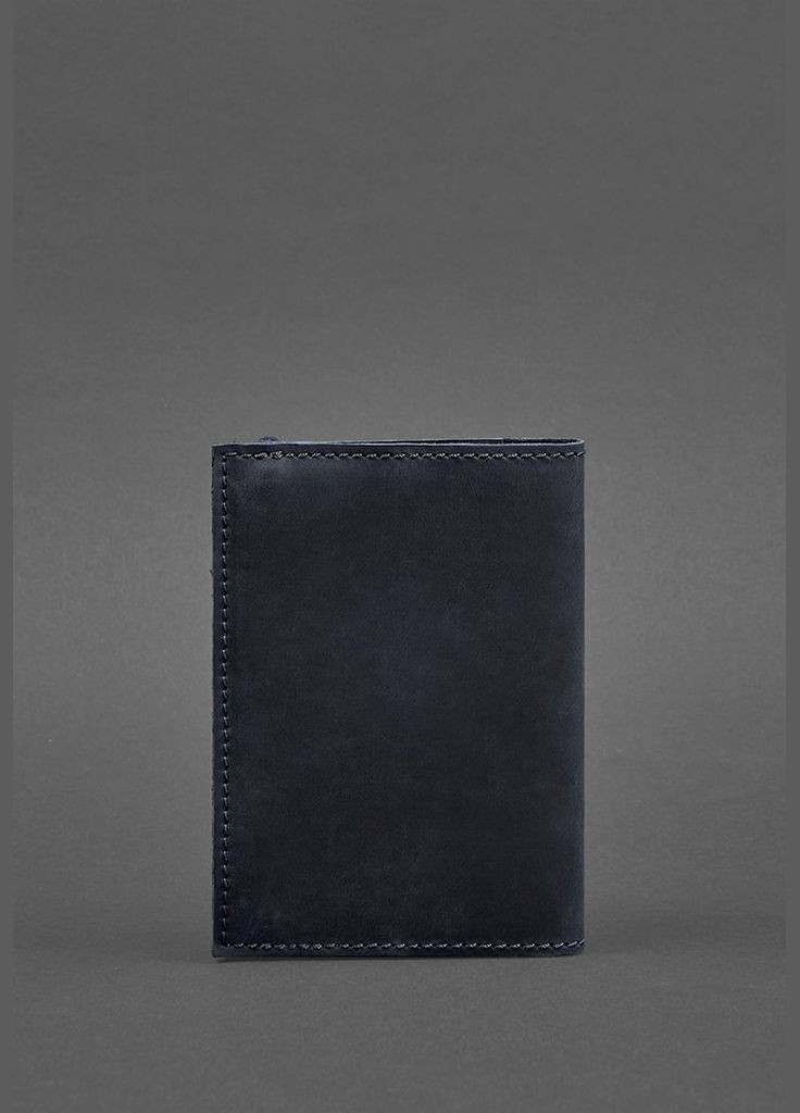 Кожаная обложка для паспорта 1.0 синяя Crazy Horse (A-026146) BlankNote (329742925)