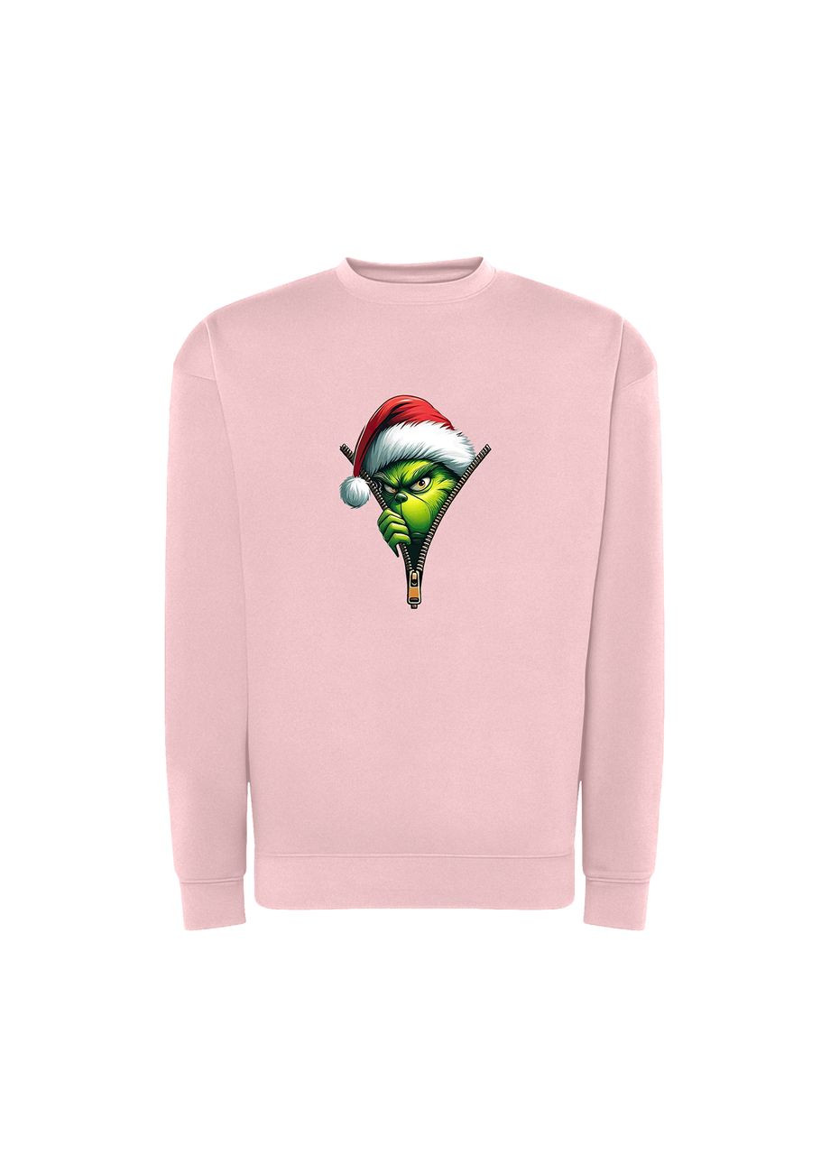 Рожевий новорічний світшот з принтом "ховаюсь від санти". the grinch (10411442842) ТiШОТКА (368570966)