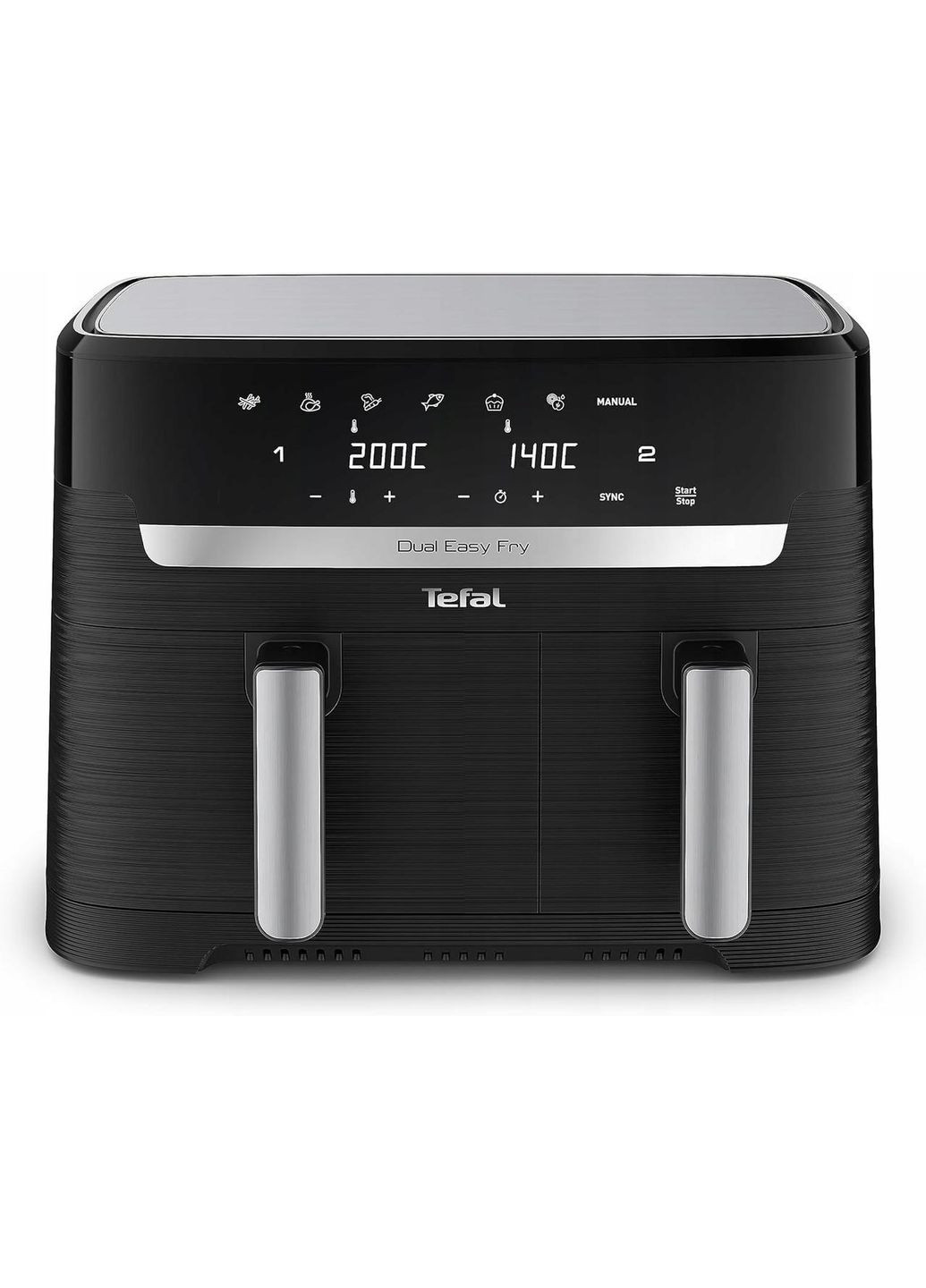 Мультипіч (аерофритюрниця) Dual Easy Fry EY9018 Tefal (360393993)