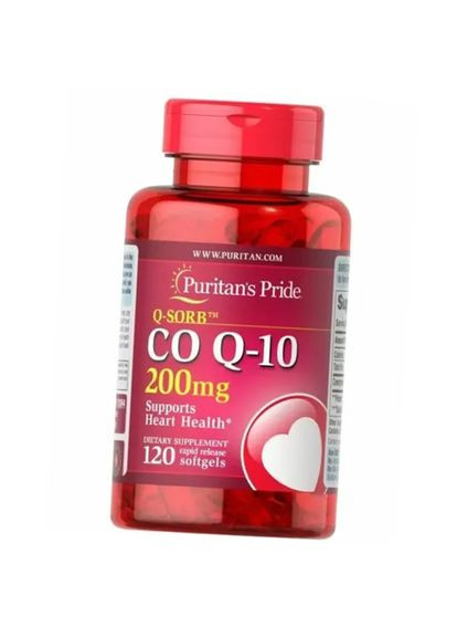 Коензим Q10, Co Q-10 200, Puritan's Pride 120гелкапс (70367015) Puritans Pride (322726770)